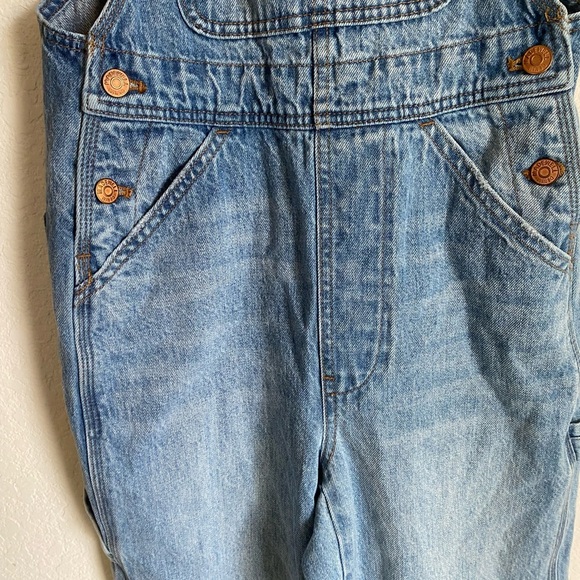 Madewell Denim Relaxed Carpenter Cottagecore Overalls in Lewisberg Wash Size XXS - Picture 8 of 16